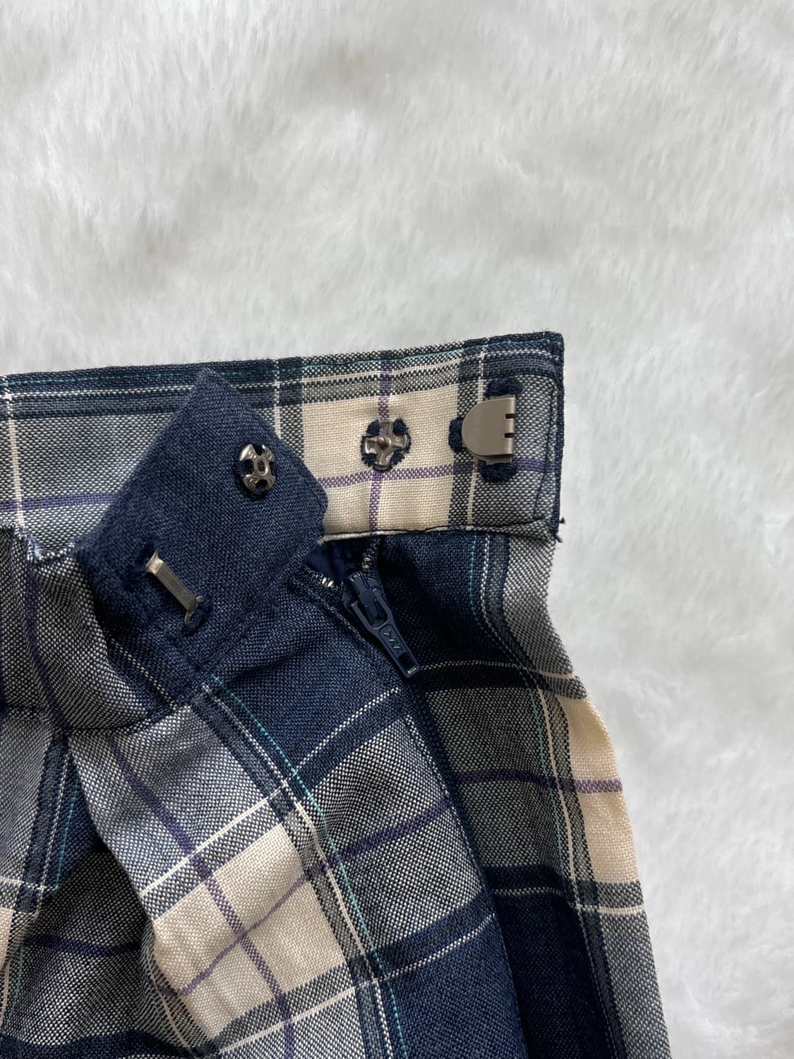 버버리 고전 체크 플리츠 미디스커트 상품이미지3