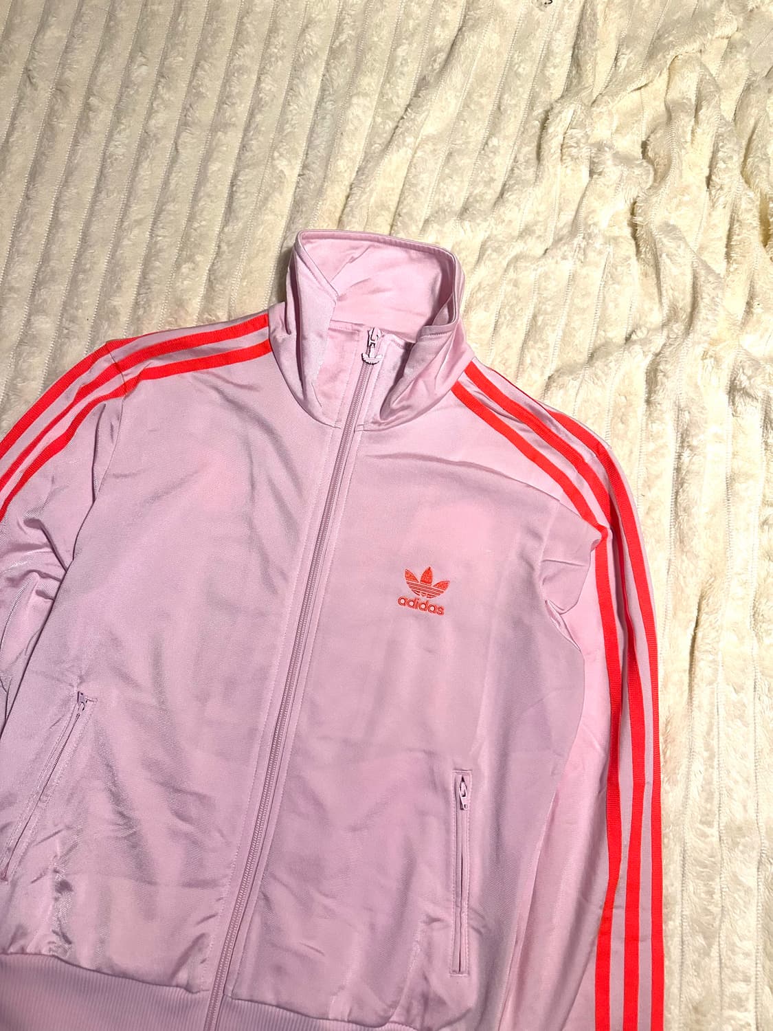 아디다스 빈티지 핑크 트랙탑 저지 져지 집업 상품이미지2