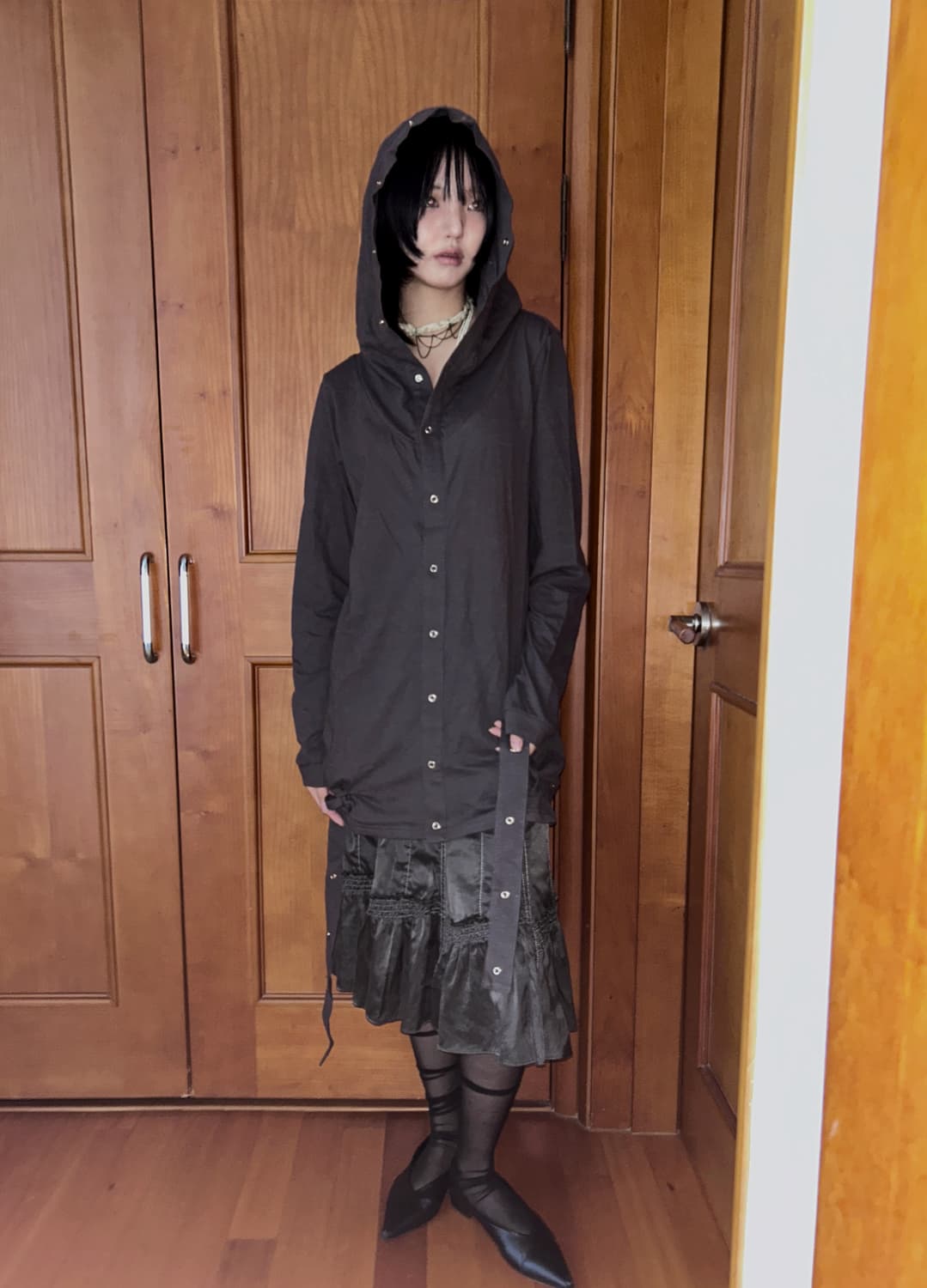 Codes Combine Eyelet Hoodie 상품이미지2