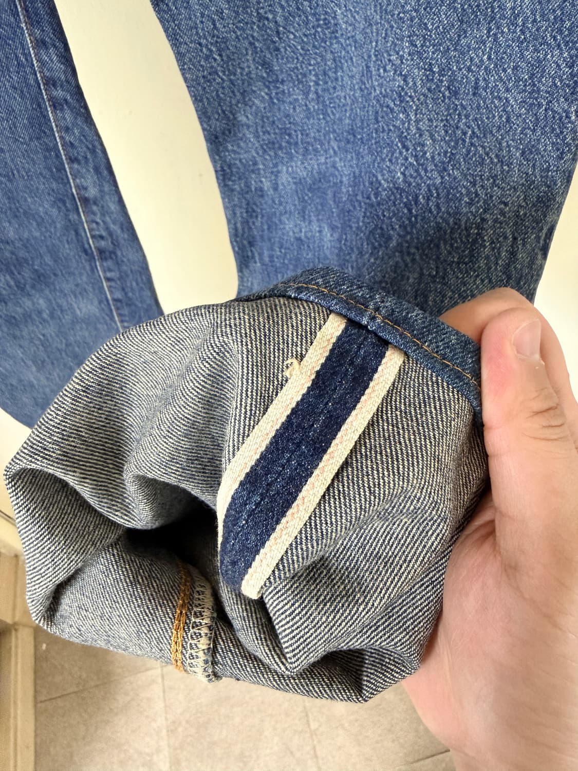 리바이스 503BXX 셀비지 진 허리단면 35cm 상품이미지3