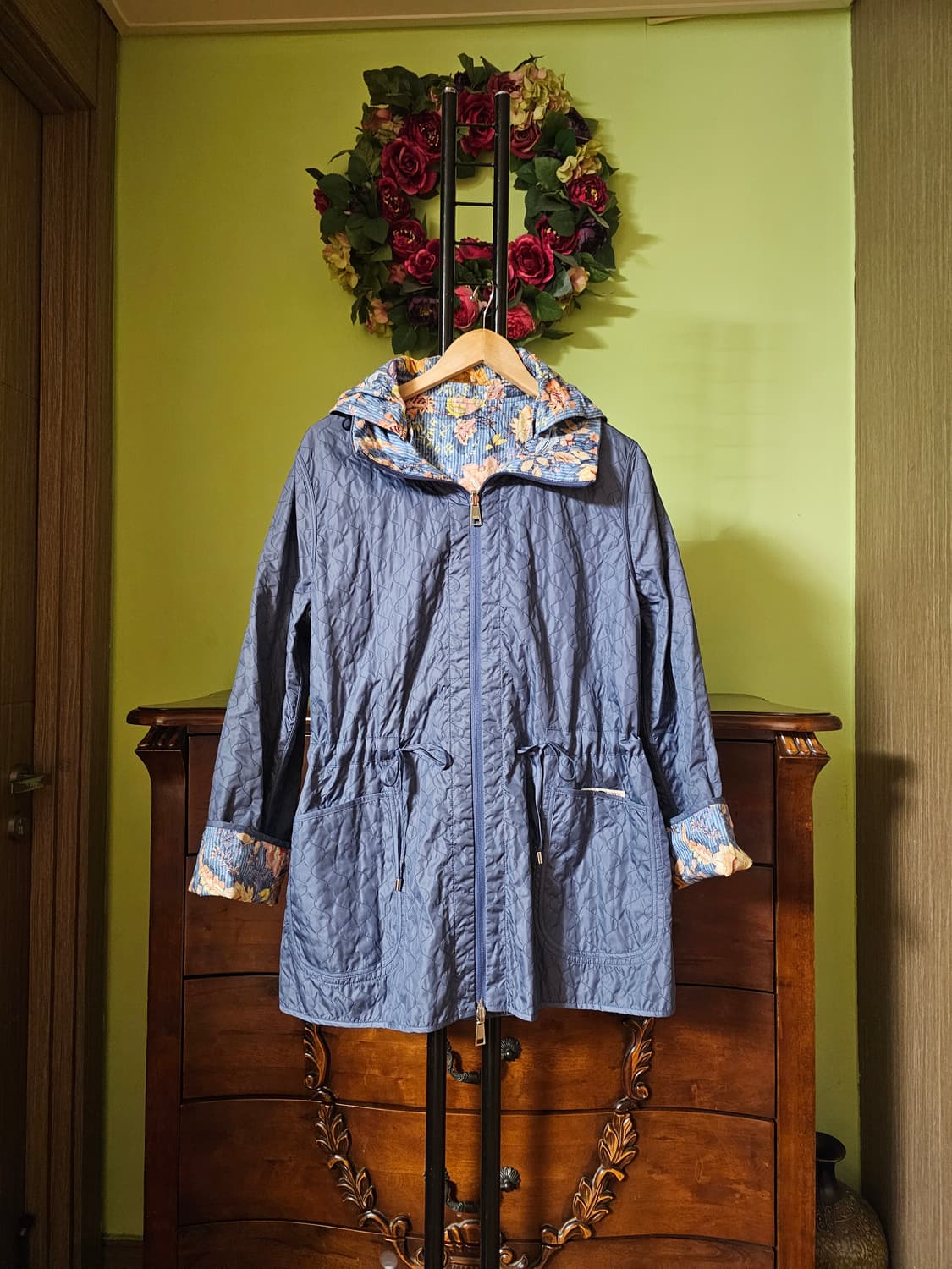 오일릴리 린넨100 리버시블 바람막이  상품이미지2