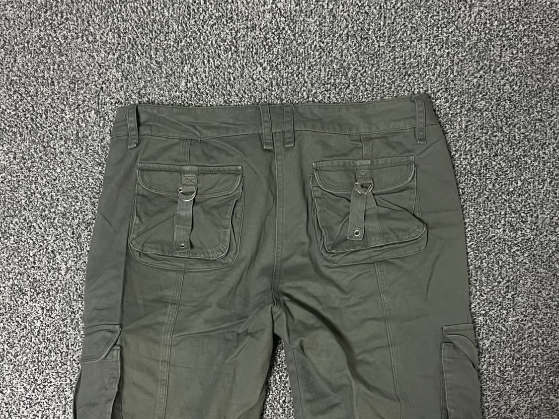 올리브 카키 카고 팬츠 상품이미지4