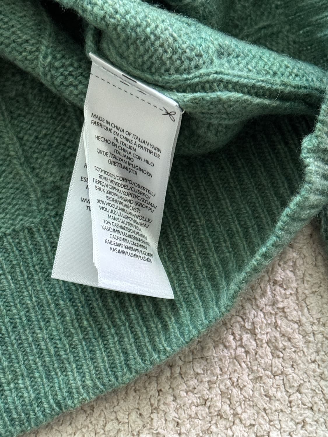 (새상품/정품) 폴로랄프로렌 울캐시미어 꽈배기니트(여XS) 상품이미지4