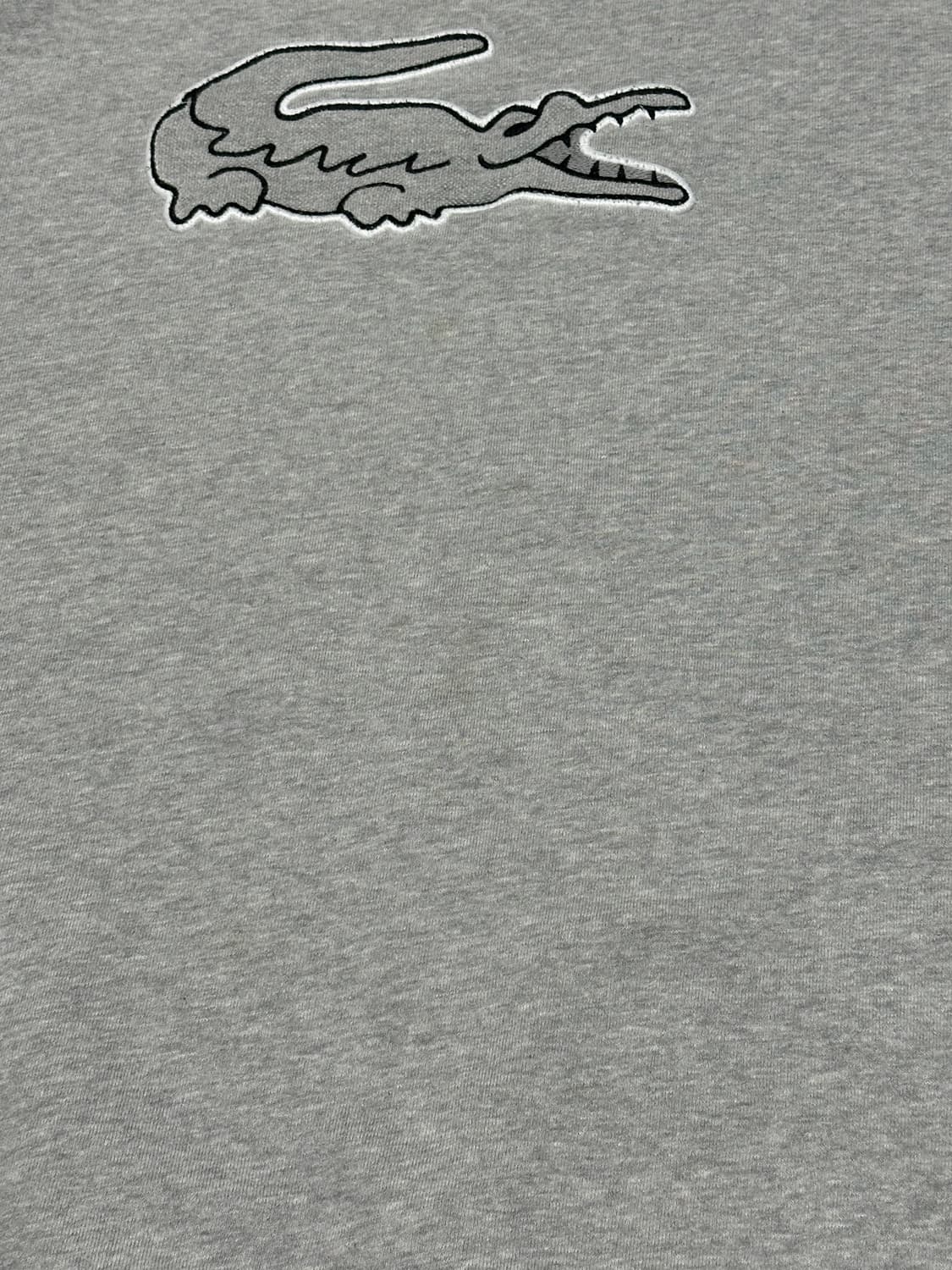 라코스테 LACOSTE 동일드방레 신형 빅로고 맨투맨 그레이 상품이미지4