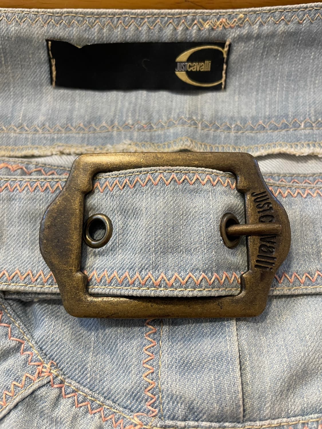 Just cavalli 레이스업 청스커트 상품이미지3