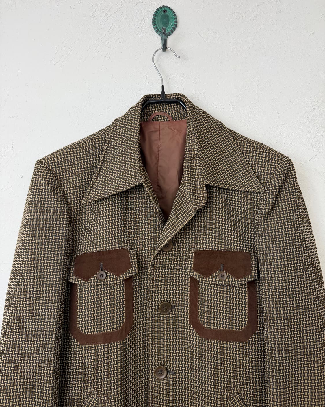 80s GRETNA GREEN 디스코 카라 폴리 자켓 상품이미지2