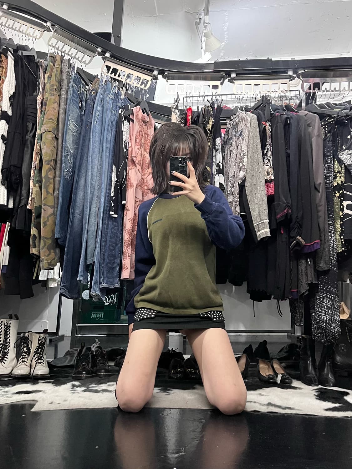 반스 배색라인 롱슬리브 상품이미지1