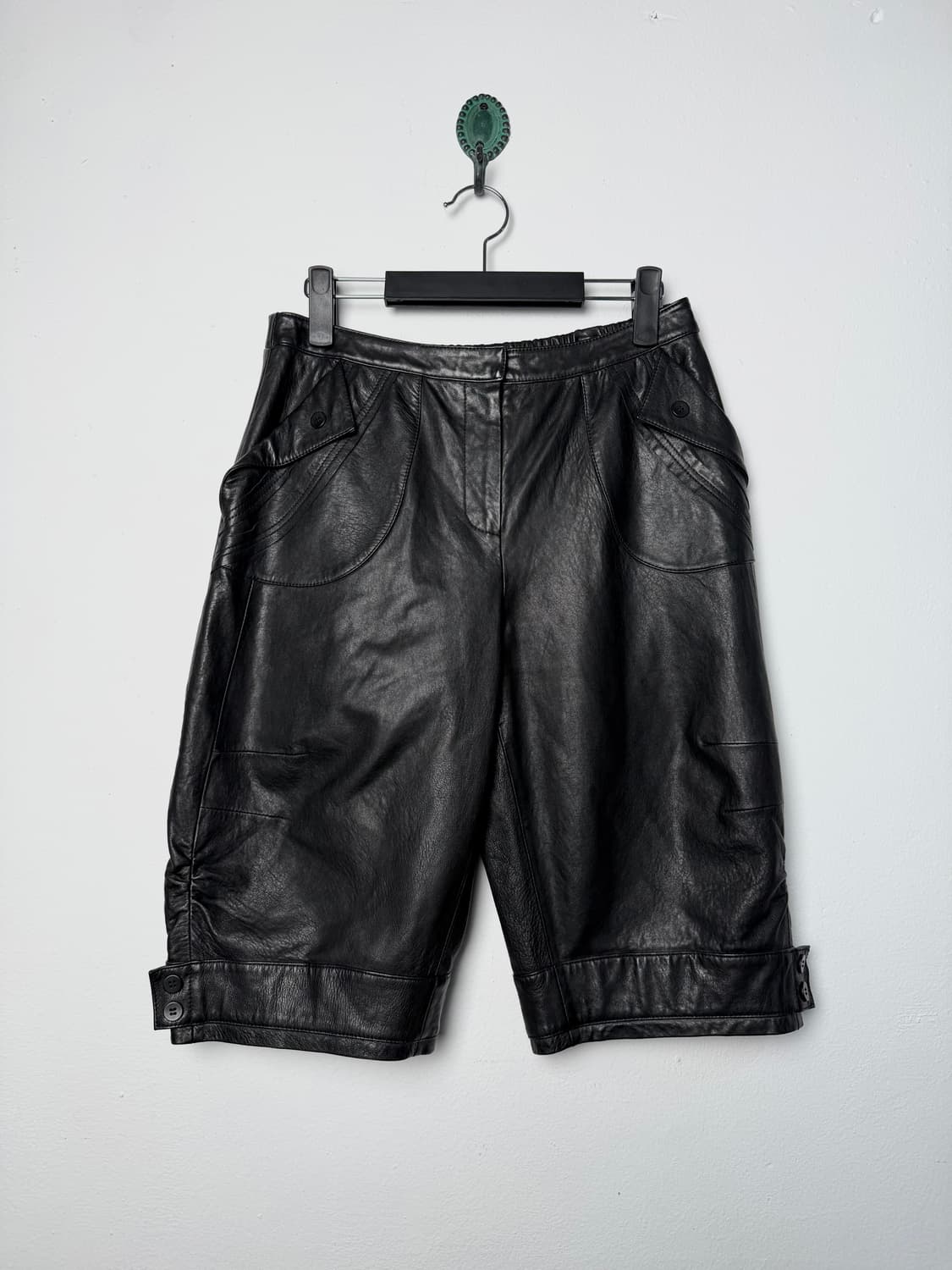 빈티지 램스킨 레더 쇼츠 상품이미지1