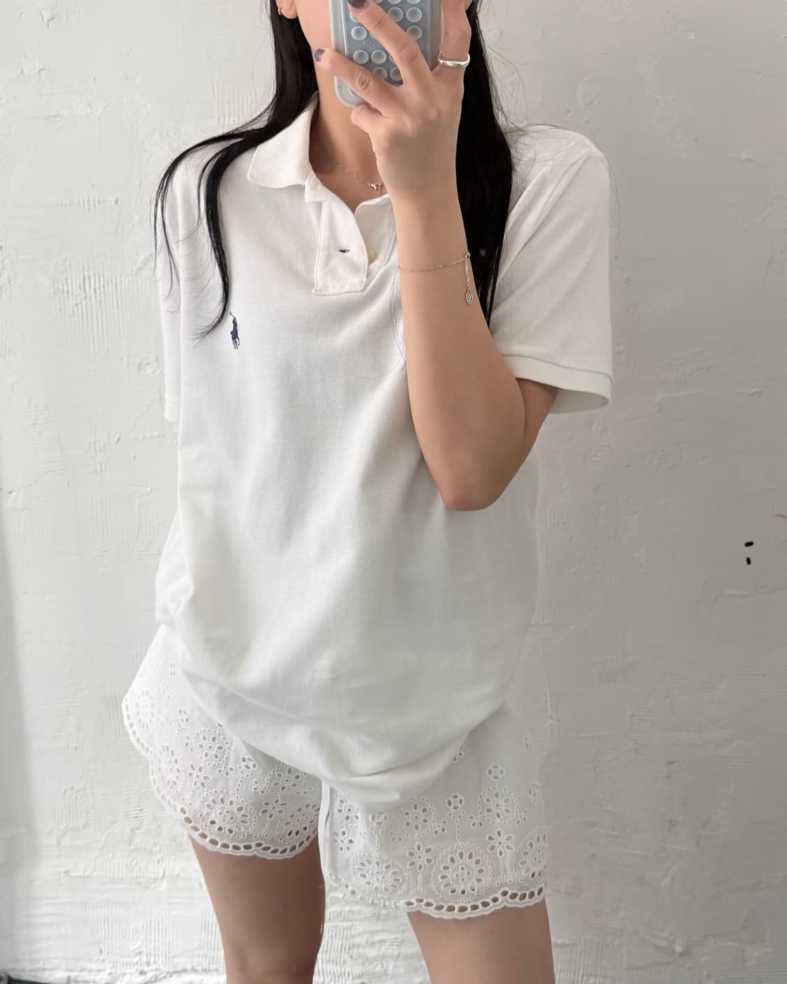 Polo 폴로 랄프로렌 신형 화이트컬러 PK 카라티셔츠 상품이미지1