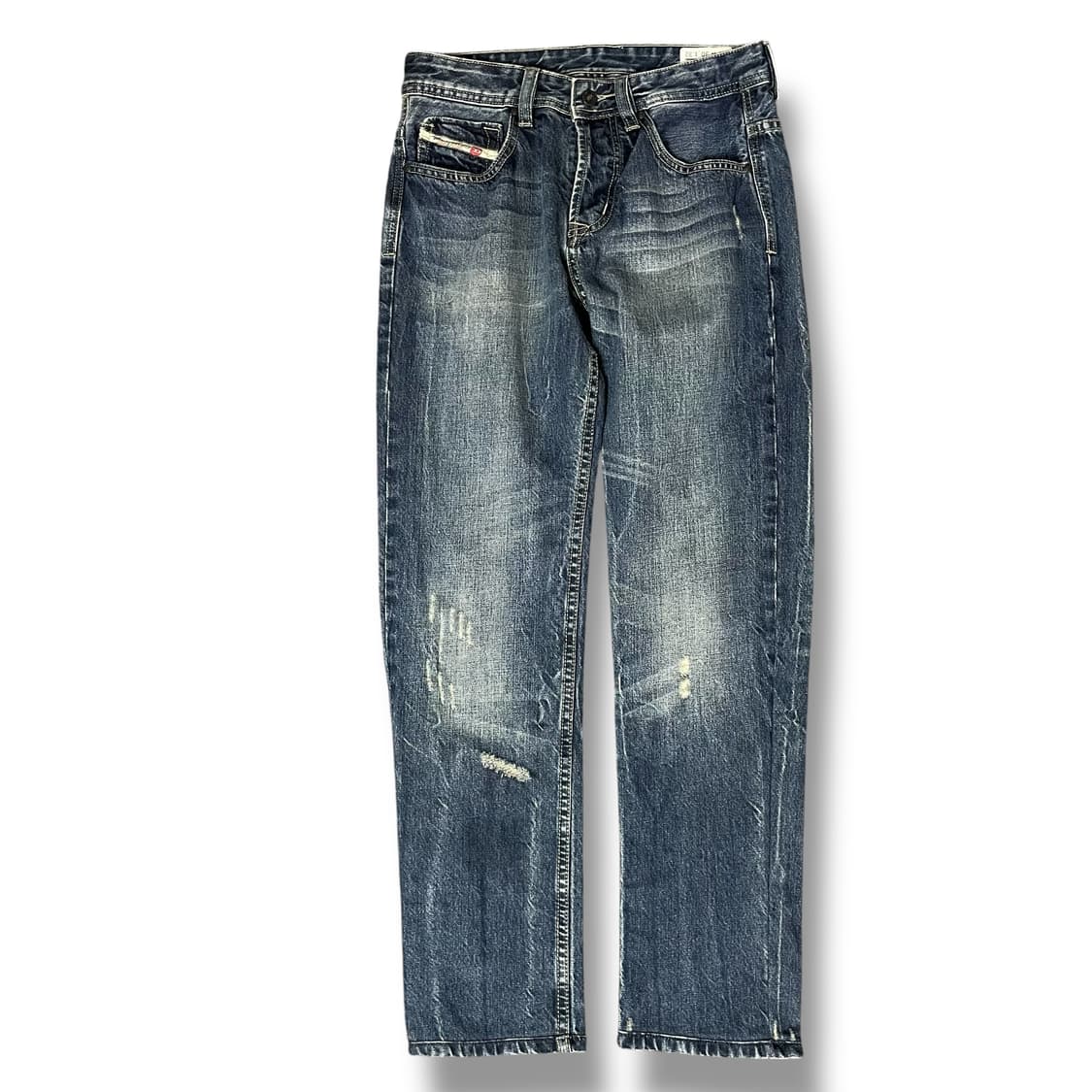 (30) 디젤 대런 레귤러 슬림 테이퍼드 3버튼 데님 팬츠 상품이미지1