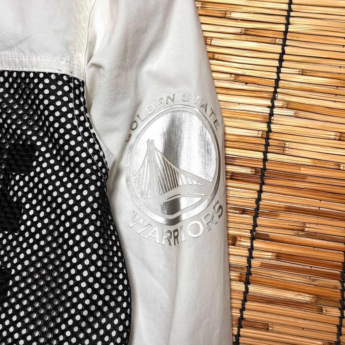 NBA 화이트 골든스테이트 스펠아웃 바람막이 m 상품이미지4