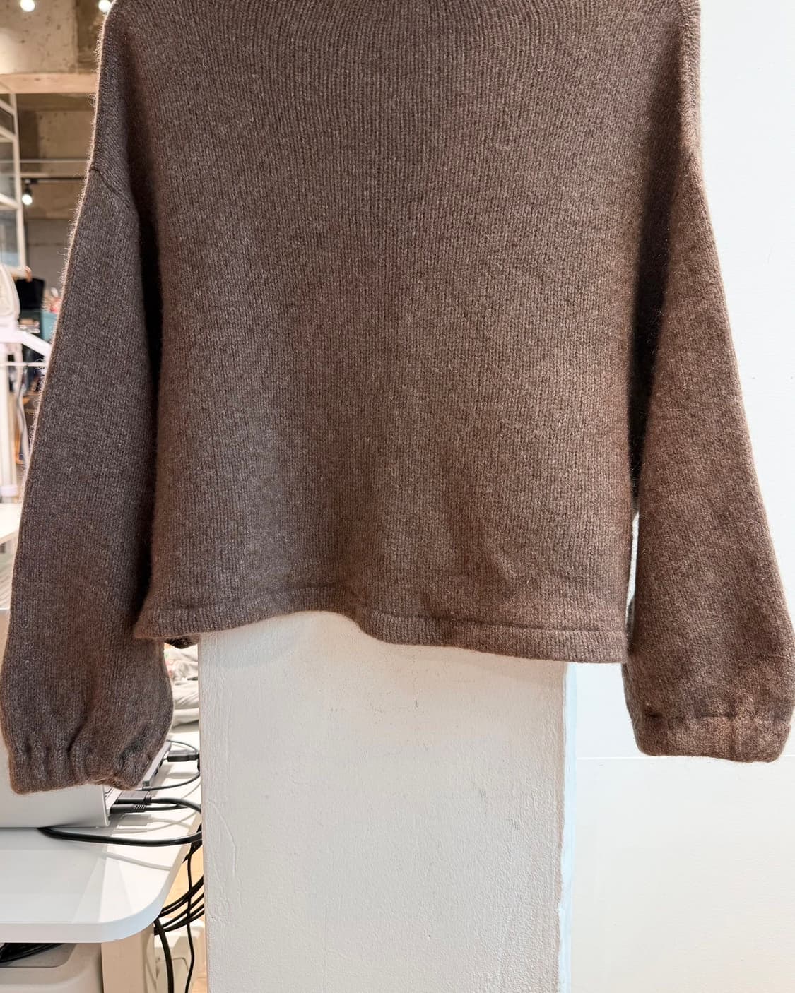 45rpm 브라운 캐시미어 혼방 니트  상품이미지6