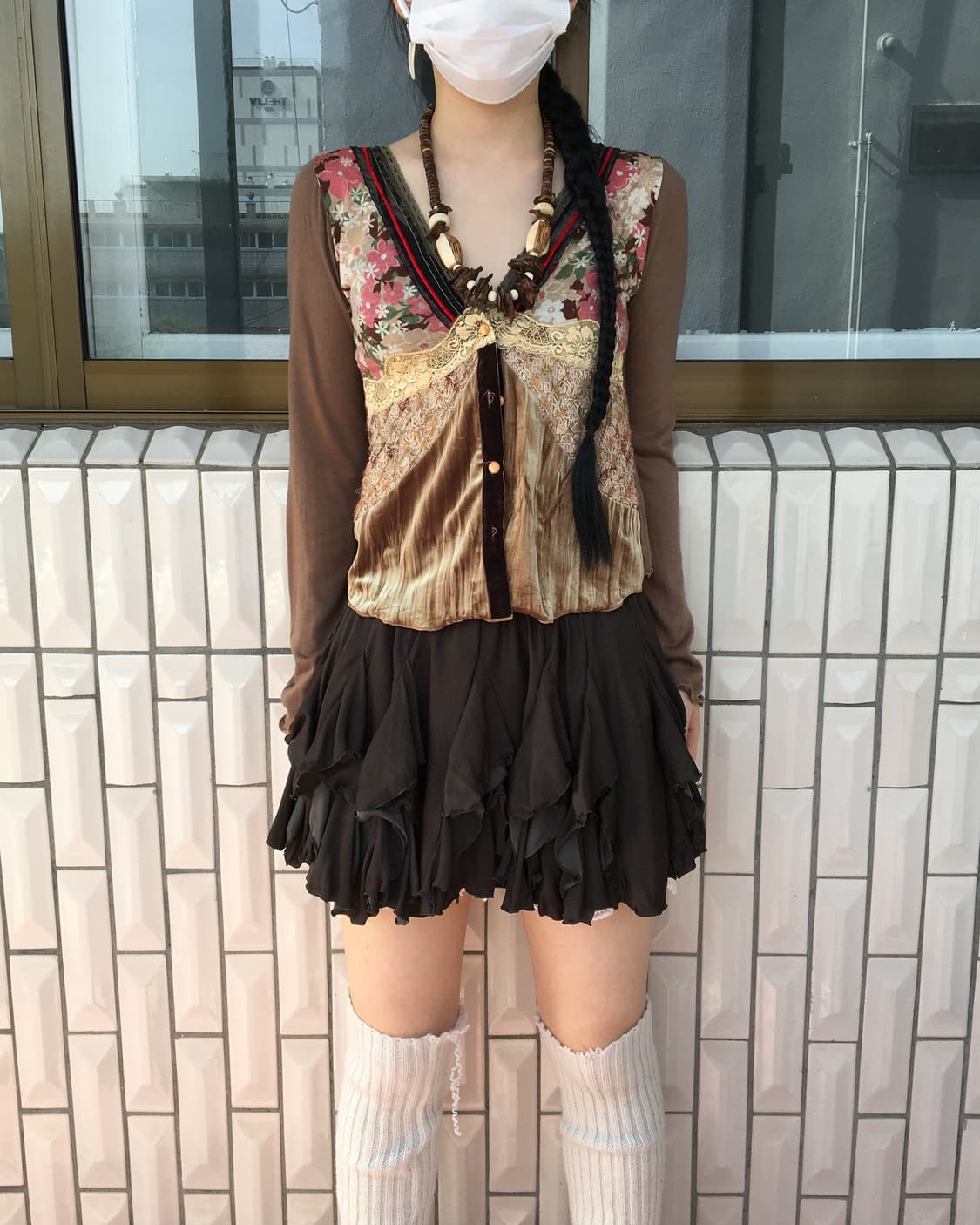 Unbalanced drop layer skirt 상품이미지3