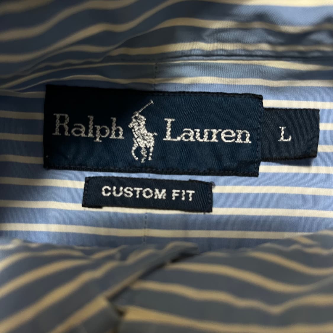 폴로 랄프로렌 클래식핏 스트라이프 반팔 셔츠 L/100 상품이미지5