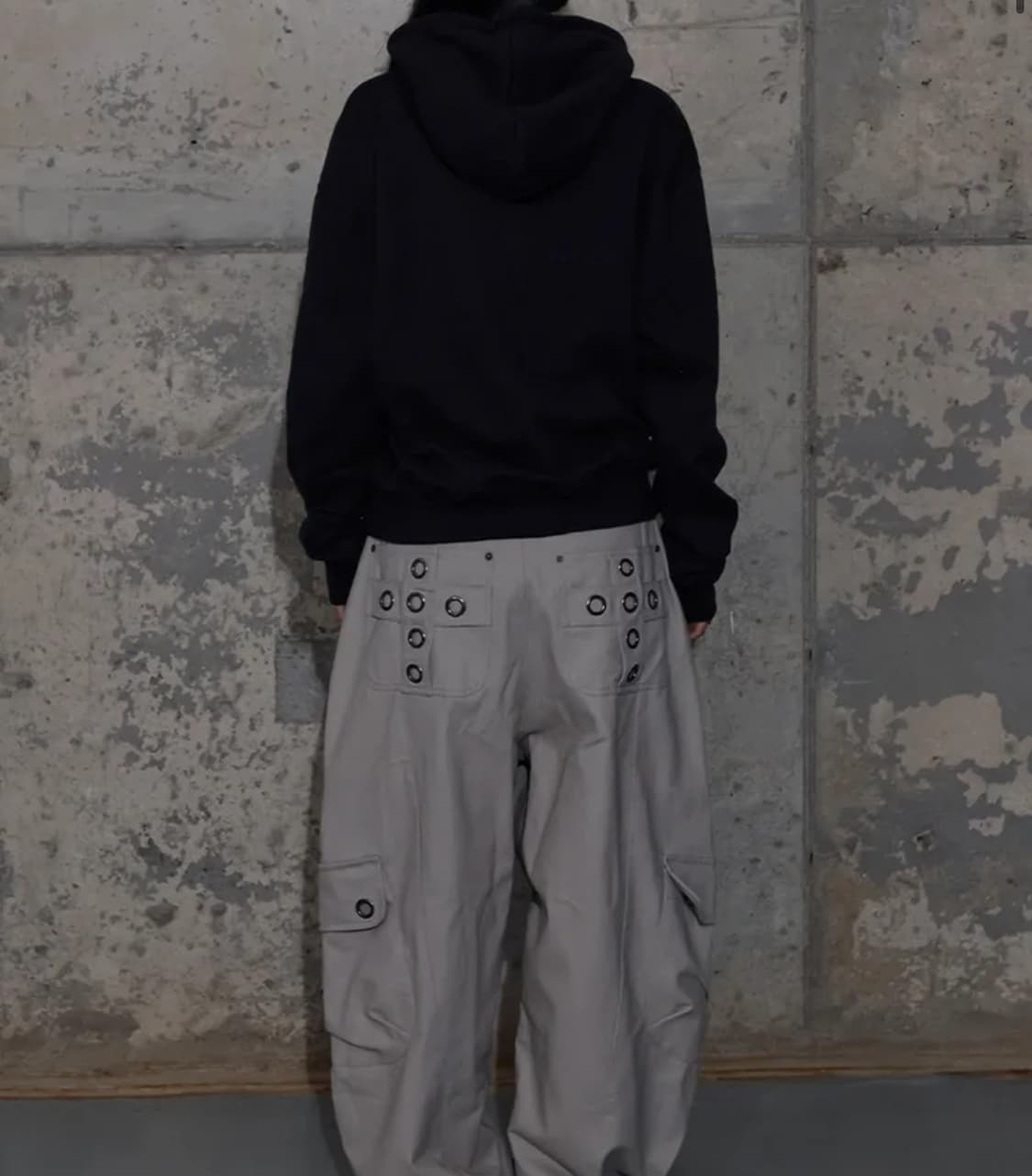 fancyclub 크로스 포켓 카고 팬츠 PINK BEIGE 핑크베이지 상품이미지2