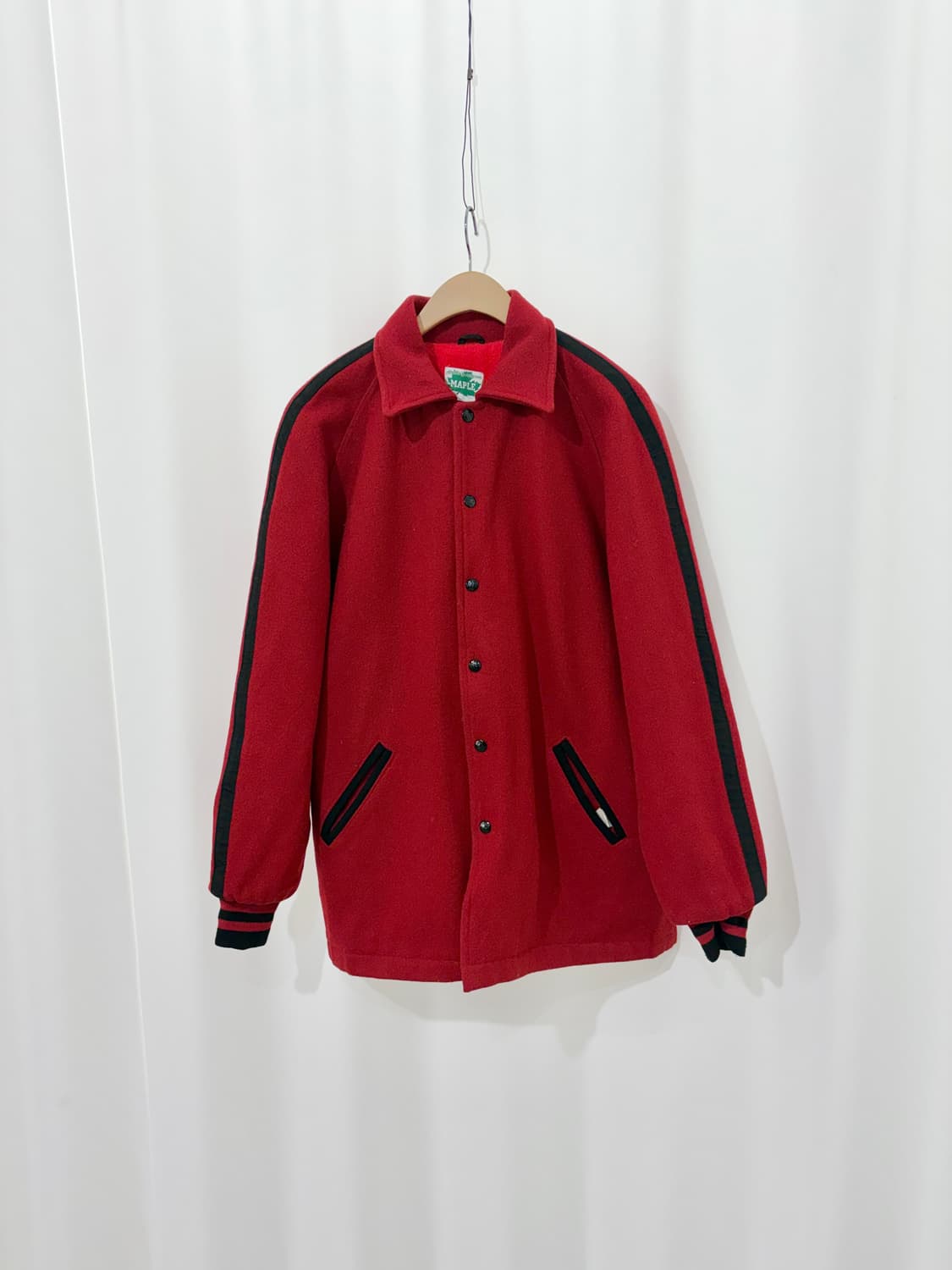80~90's MAPLE wool varsity jacket 상품이미지2