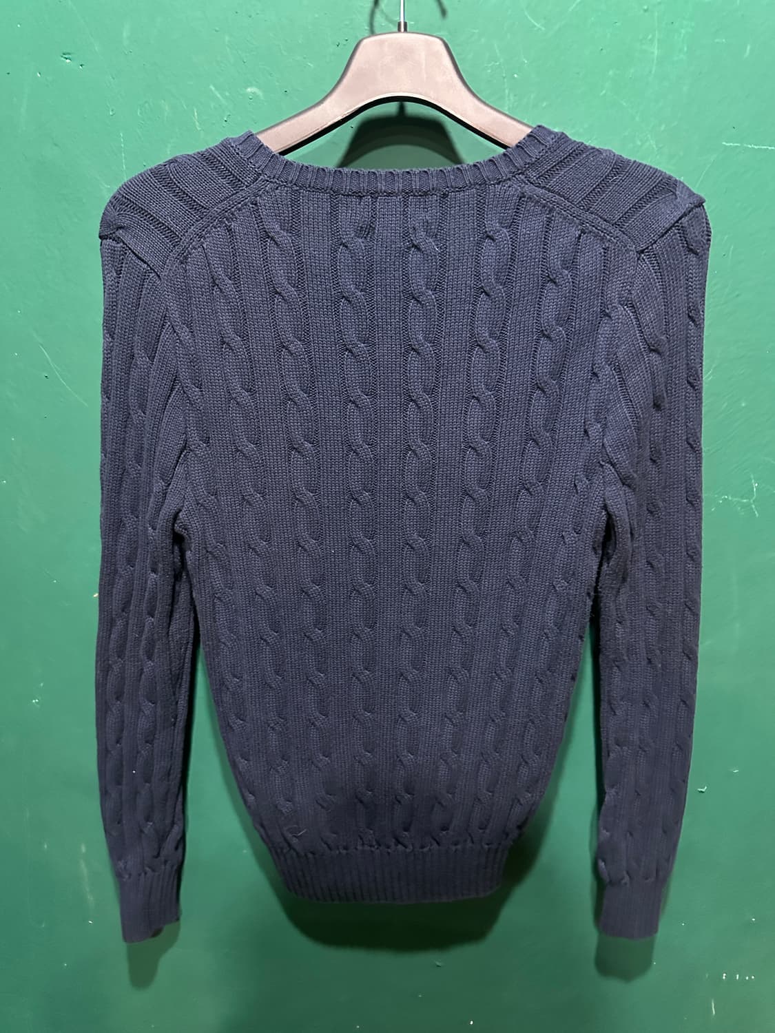 폴로 여성 꽈베기니트 네이비S 상품이미지3