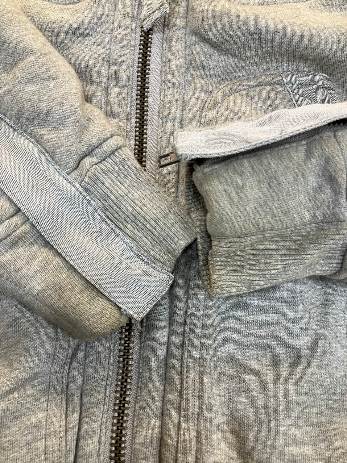 디젤 그레이 헤비웨이트 퍼 후드집업 M 상품이미지7