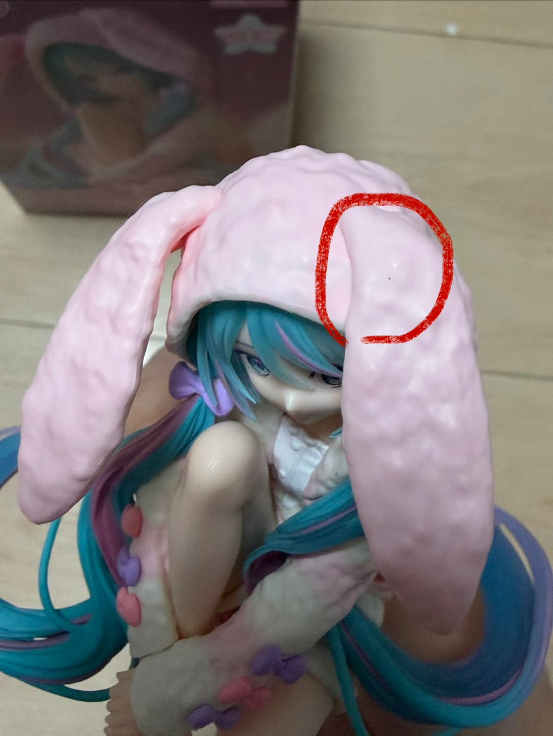 후류 하츠네 미쿠 토끼 파자마 누들스토퍼 피규어 핑크 ver 상품이미지4