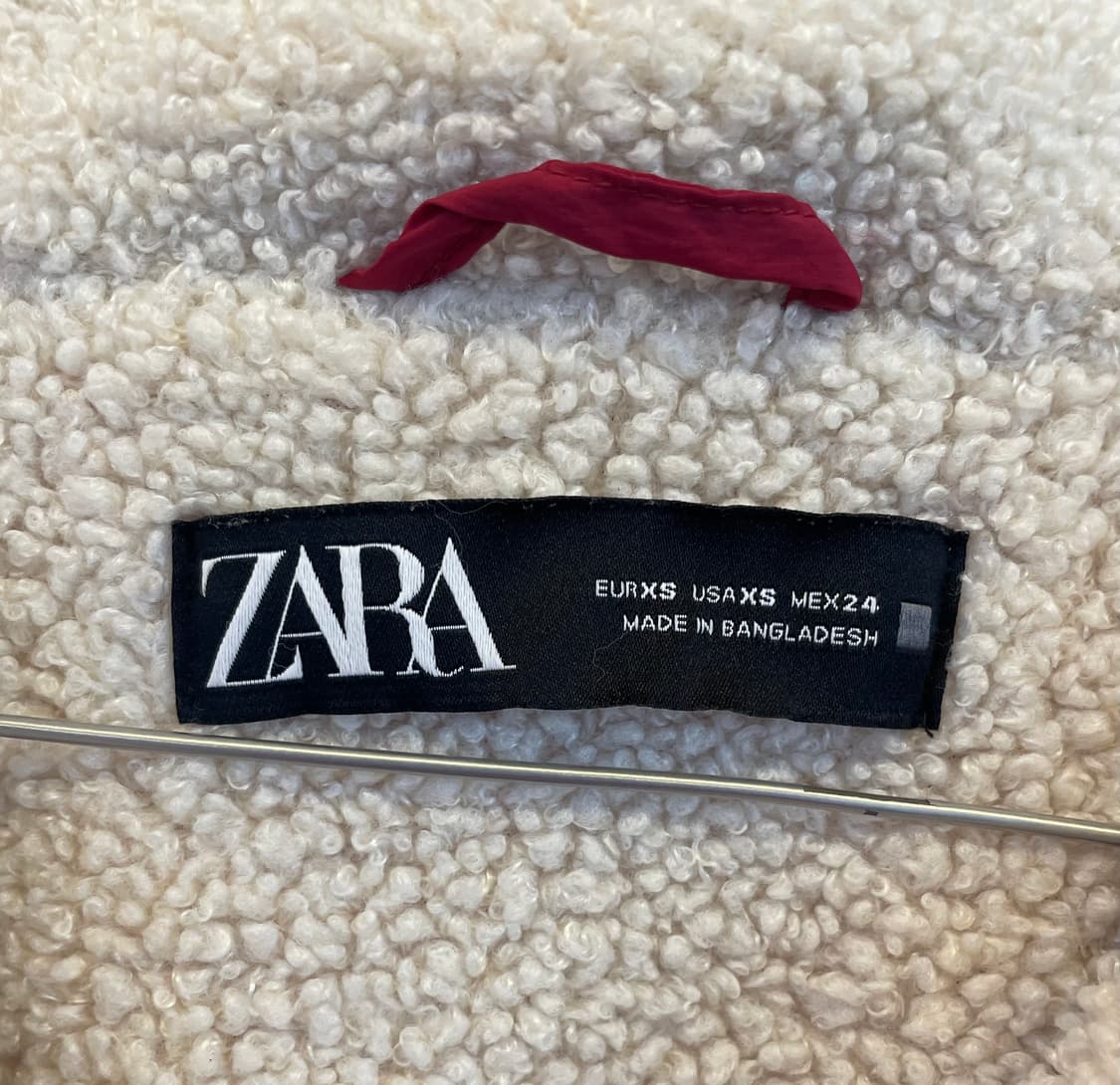 ZARA 자라 양털 안감 아노락 크롭 바람막이:) 상품이미지7