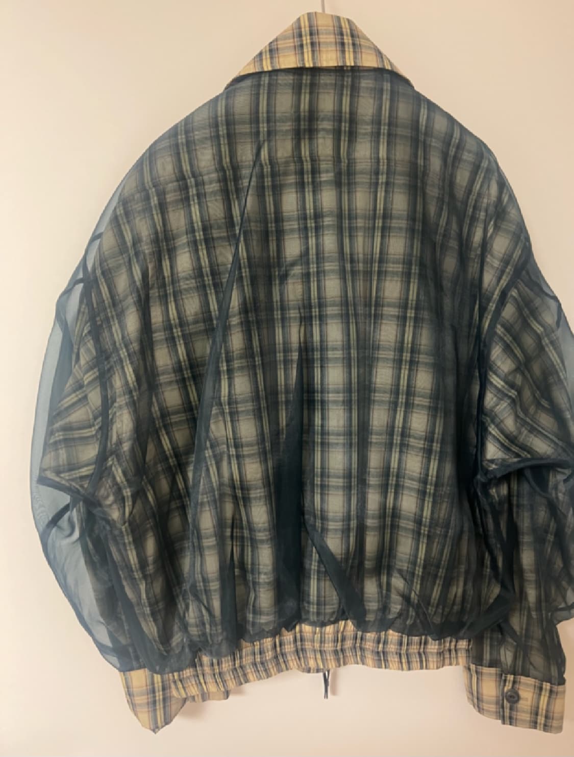 더일마 체크시어자켓 상품이미지2