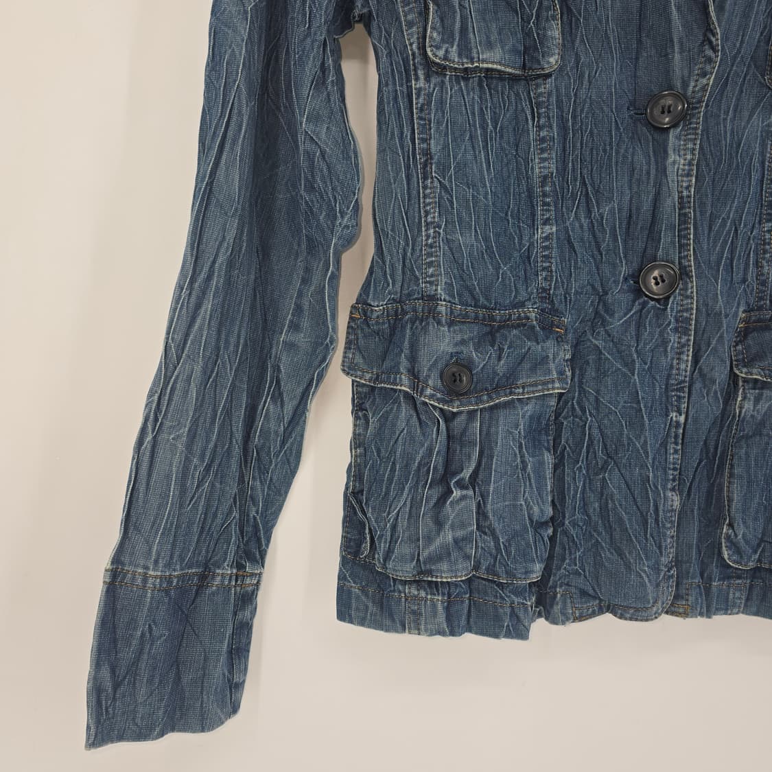 Y2K wrinkle 일본 빈티지 데님 자켓 상품이미지8