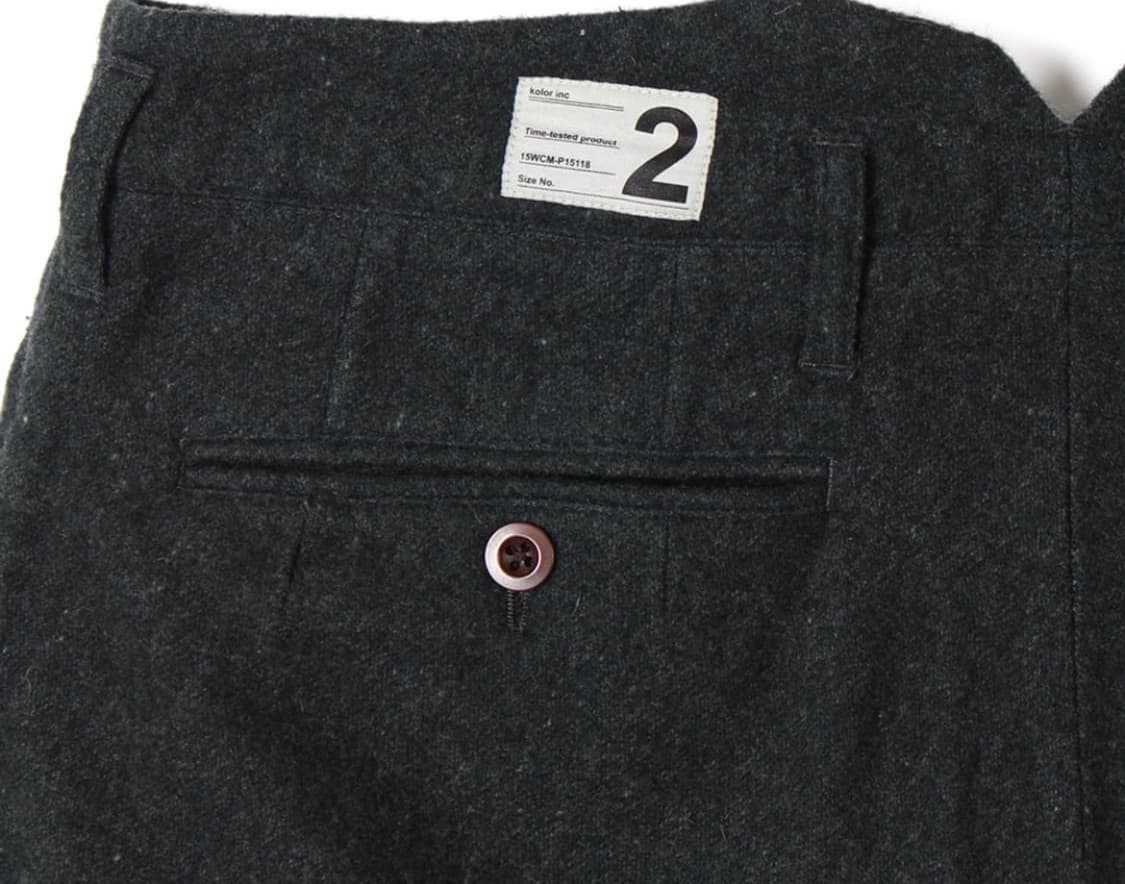 Kolor beacon puckering wool pants 상품이미지4