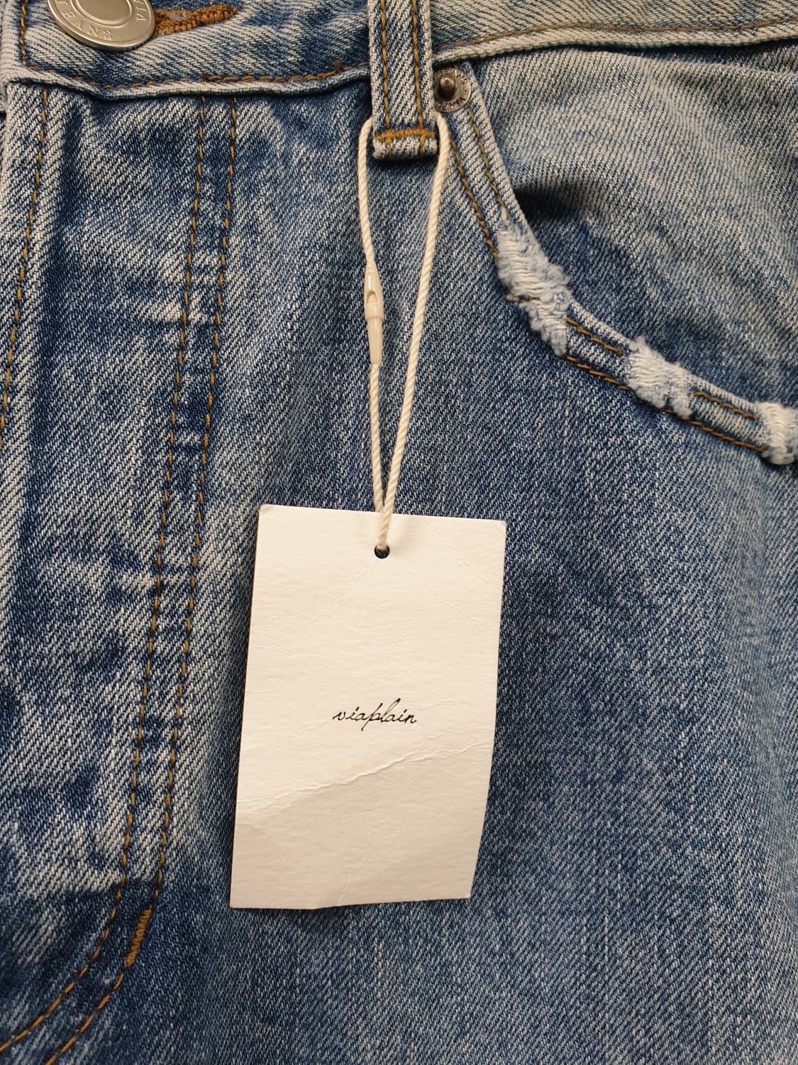 [m/66/미착용] 한섬 비아플레인 하이웨스트 스트레이트 데님 상품이미지4