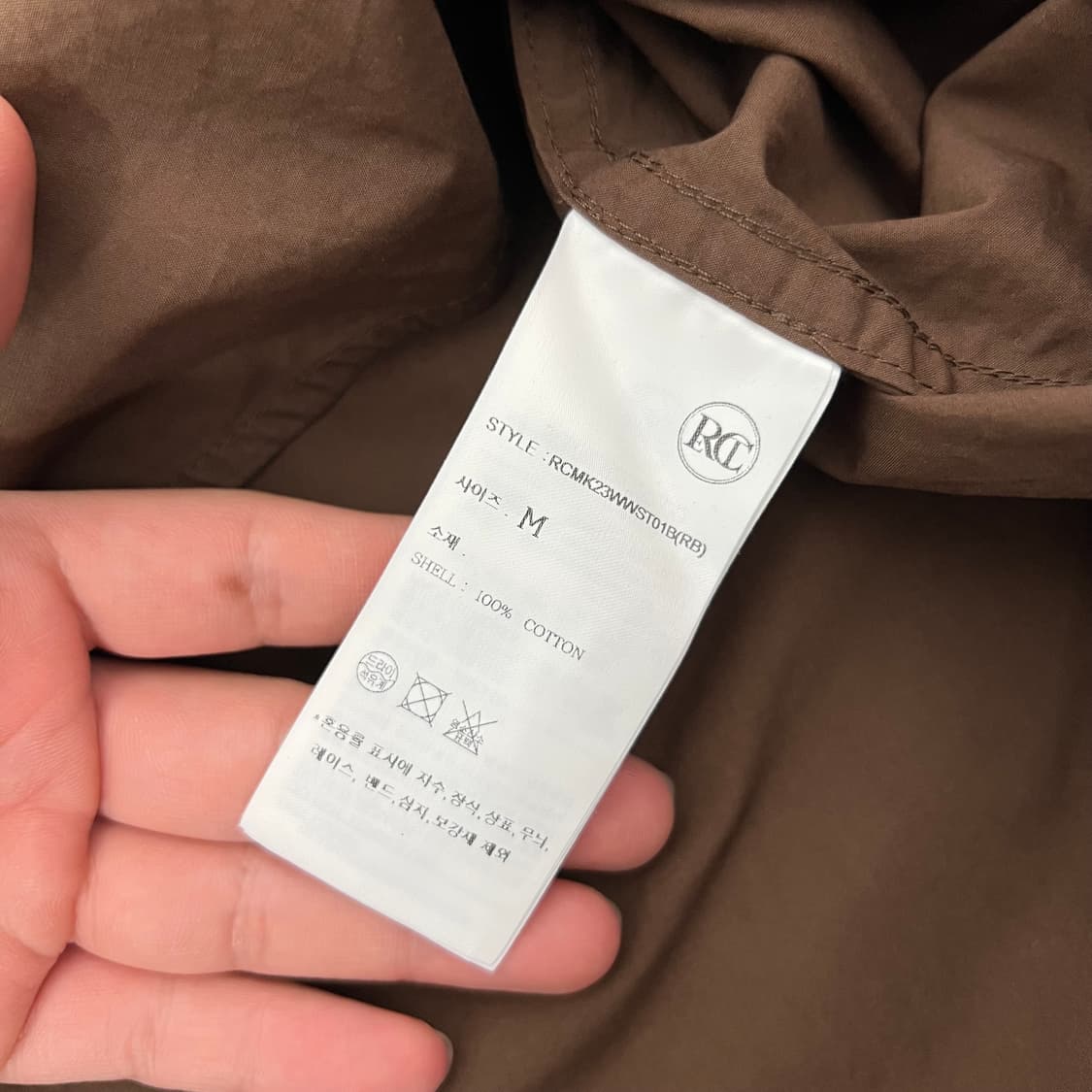 RECTO 렉토 23ss 셔츠 브라운 상품이미지5