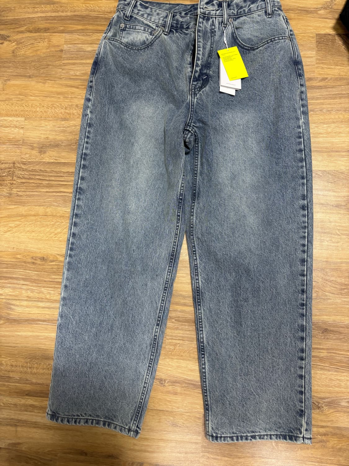 디스이즈네버댓 릴렉스드진 워시드블루 M 상품이미지1