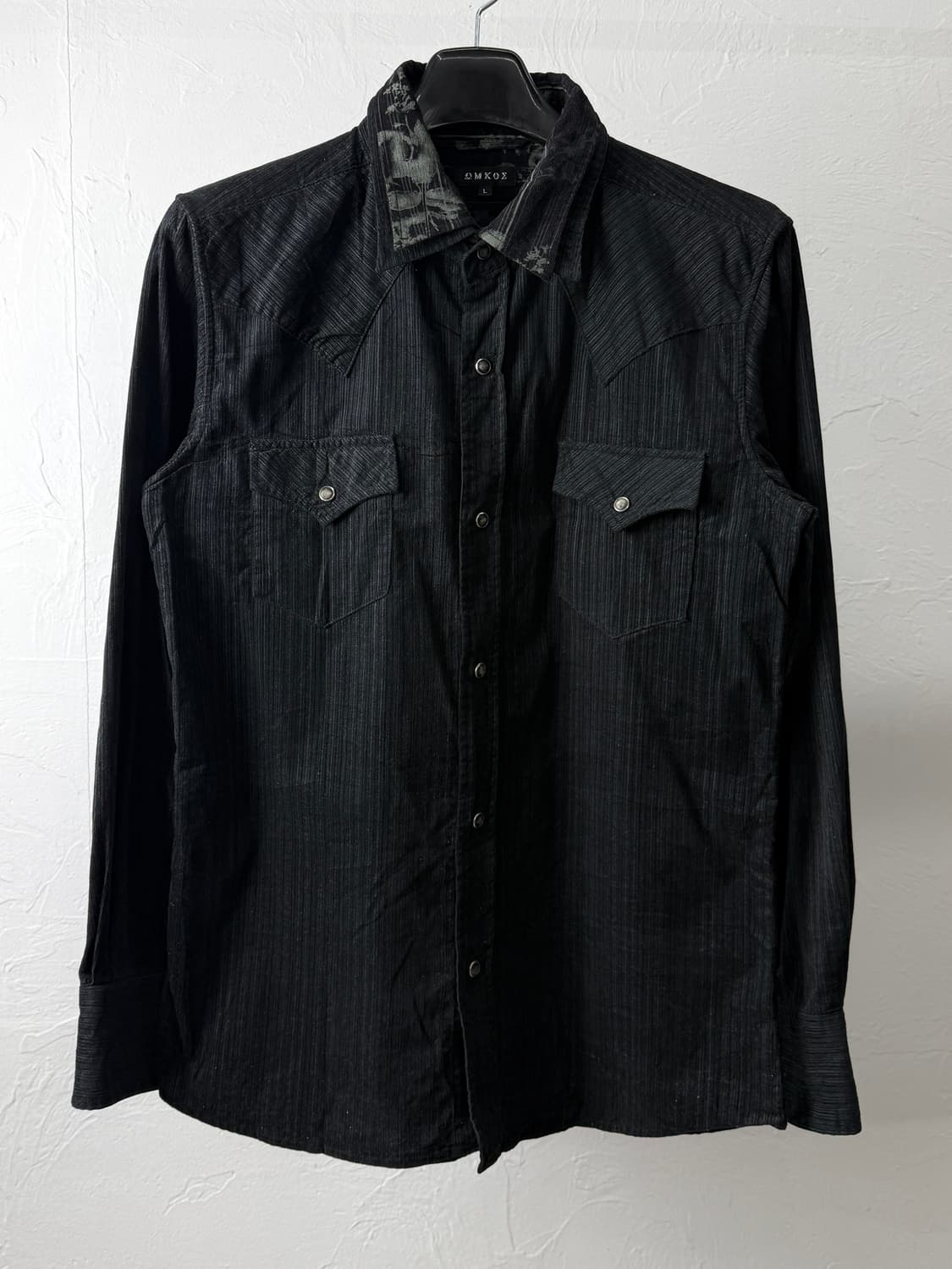 Omkoe 코듀로이 레이어드 셔츠 상품이미지2