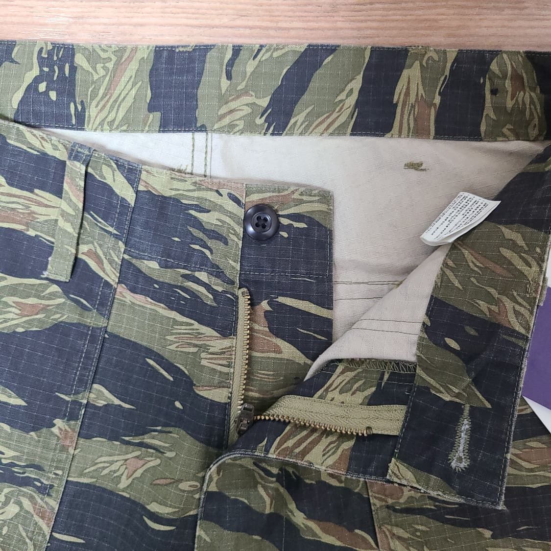 [M 새상품] 아웃스탠딩 퍼티그 카모 립스탑 팬츠 바지 상품이미지6