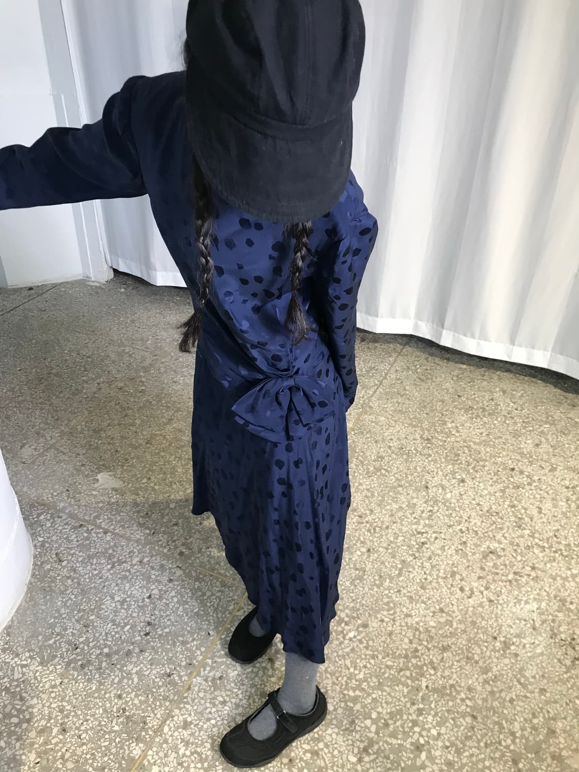 네이비 도트원피스 상품이미지5