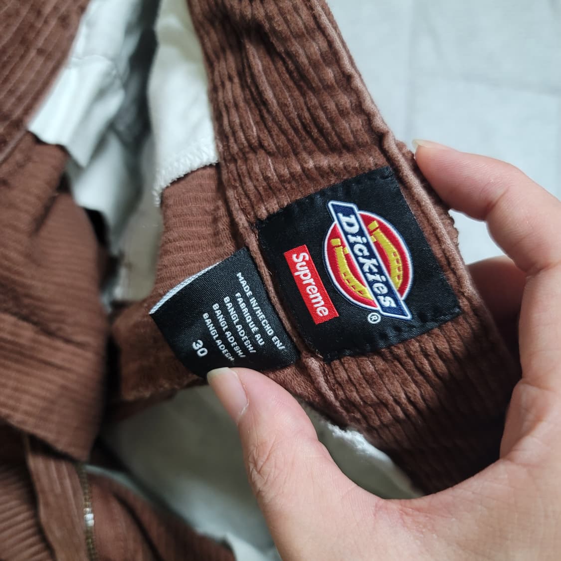 슈프림 디키즈 코듀로이 더블니 팬츠 상품이미지3