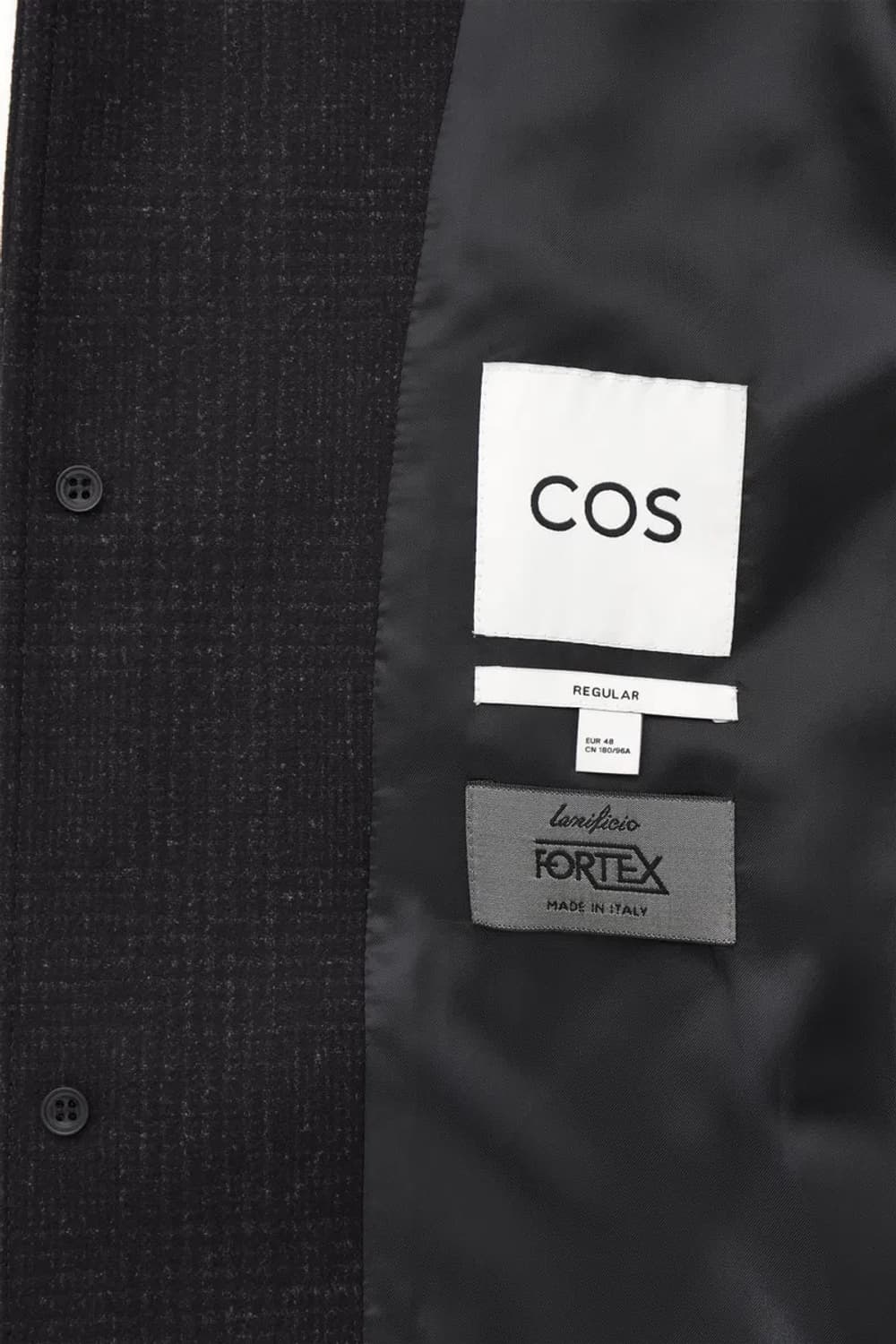cos checked felted-wool car coat 상품이미지5
