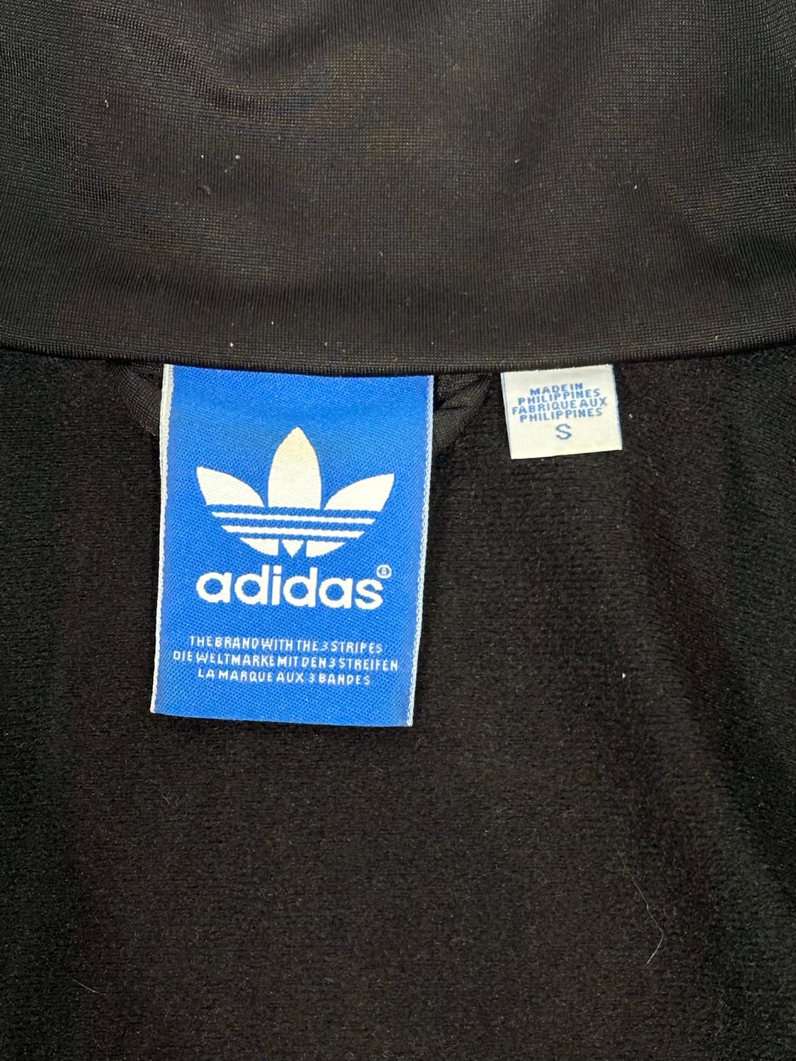 아디다스 블랙 파이어버드 화이트 삼선 트랙탑 져지 S 상품이미지7