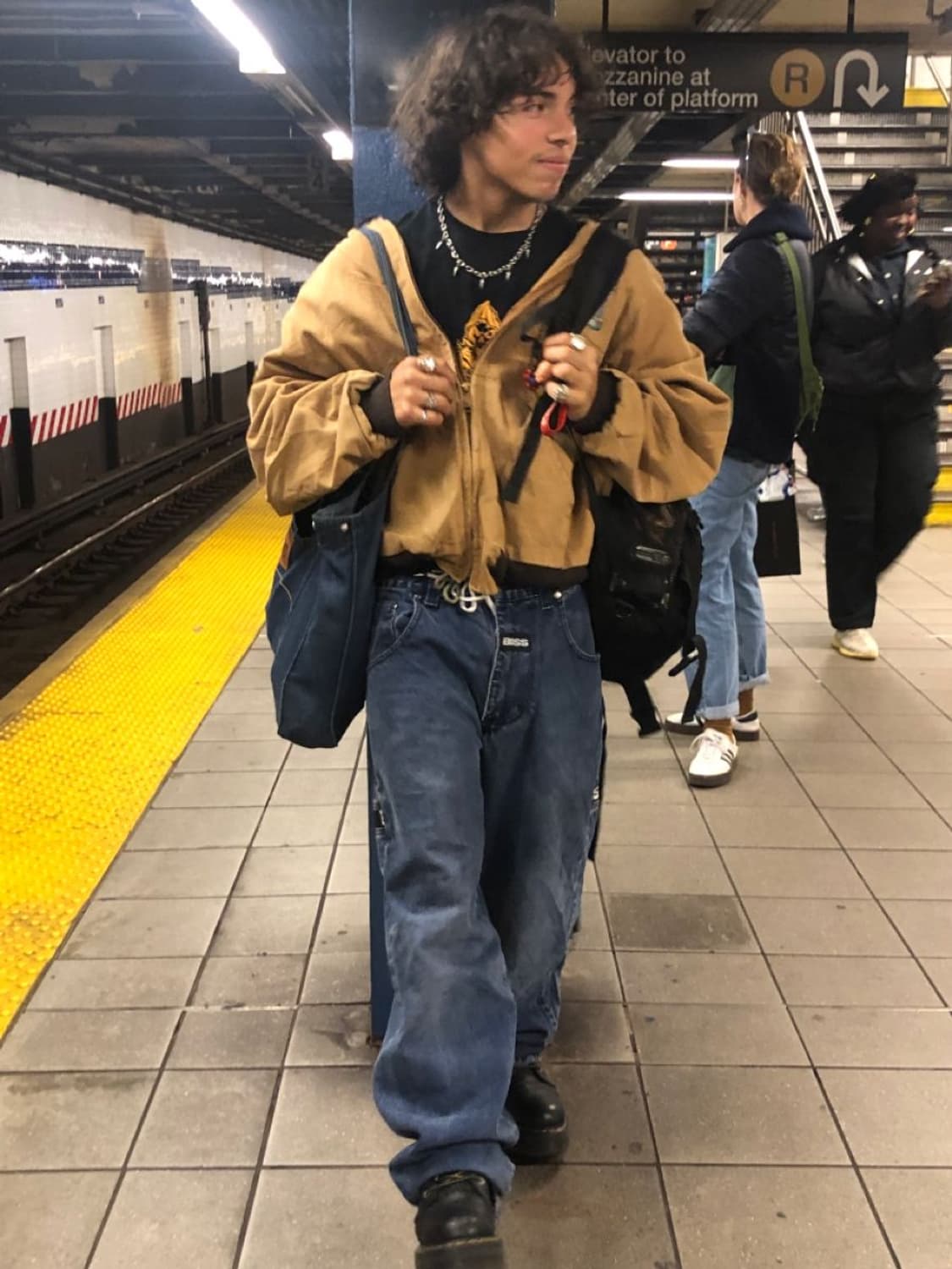 빈티지 Boss Jeans 자수 로고 데님 팬츠 상품이미지2