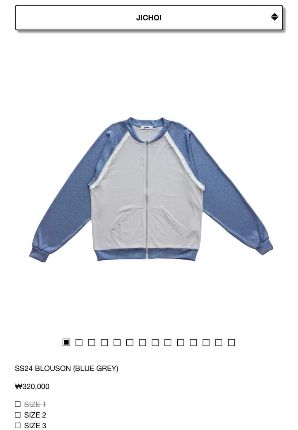 JIchoi)  BLOUSON (BLUE GREY) 상품이미지1