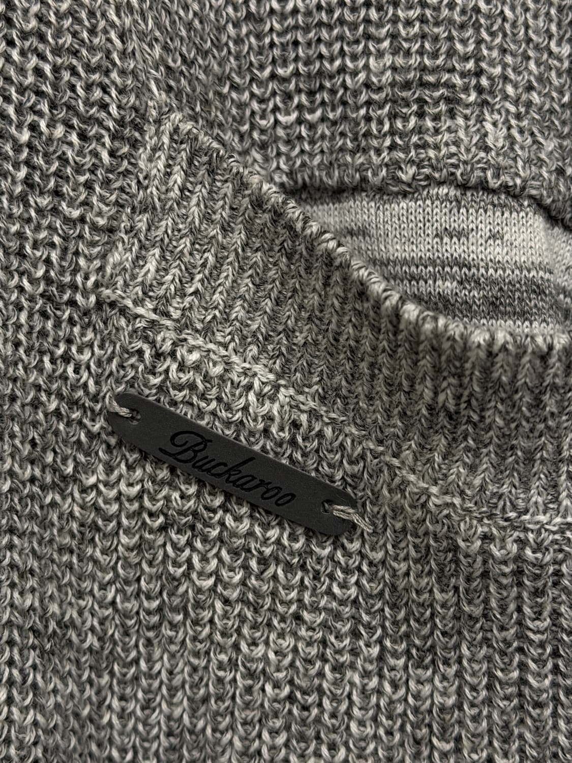 버커루 포켓 롱 니트 가디건 그레이 상품이미지4