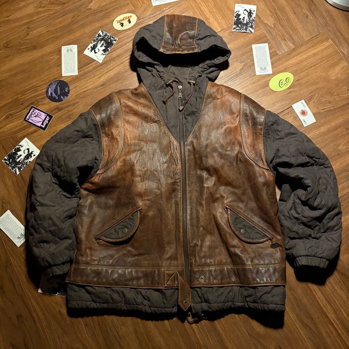 WILD CATS BACKPACK LEATHER JACKET 상품이미지5