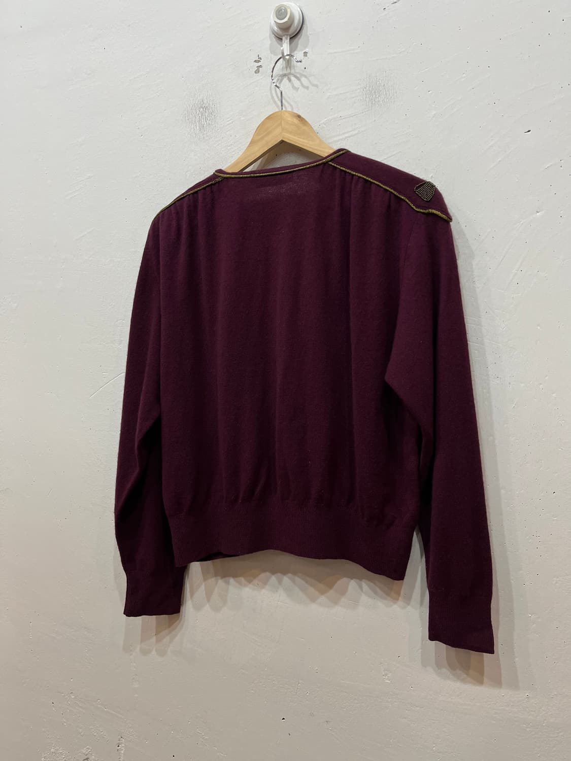 발리 BALLY 퓨어 캐시미어 금장 가디건 상품이미지4