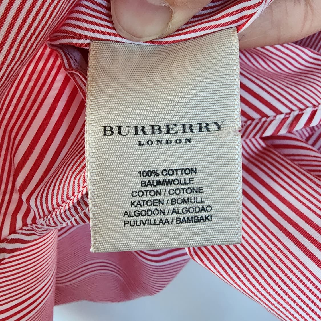  버버리 핑크 긴팔 셔츠 상품이미지7