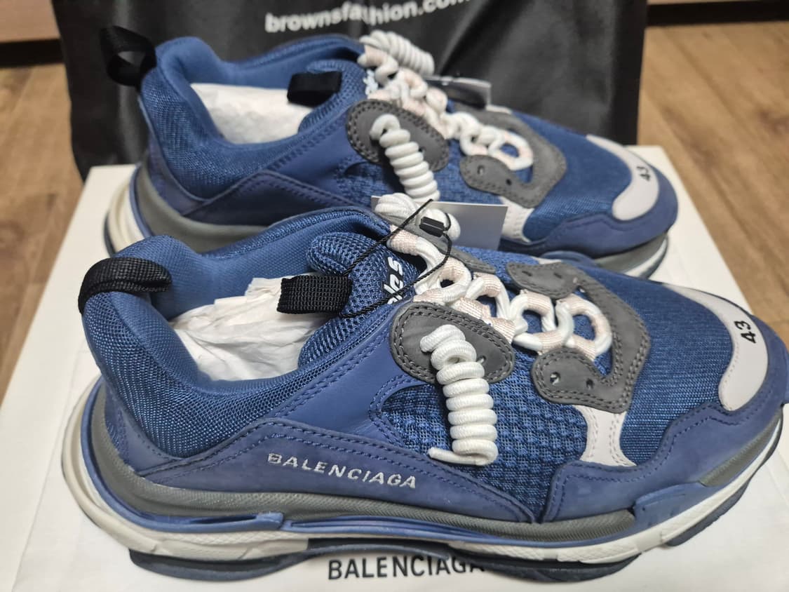 발렌시아가 트리플 S 블루 스니커즈 43사이즈 새제품 상품이미지5
