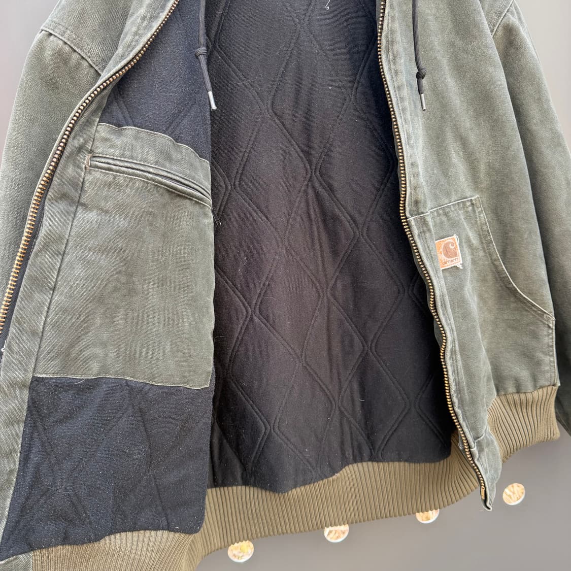 OG 칼하트 J130 Mos 액티브 워크 자켓 L 상품이미지9