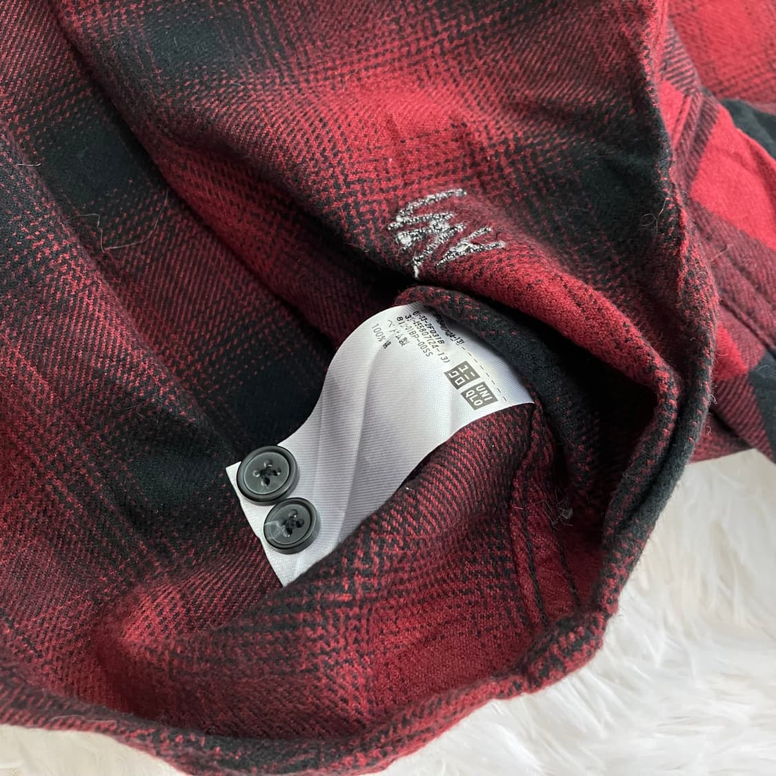 빈티지 JW앤더슨 유니클로 콜라보 체크 패턴 셔츠 754 y2k 스트릿 상품이미지8