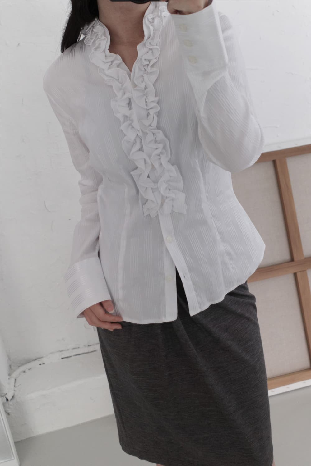 naracamicie) frill shirt 상품이미지7