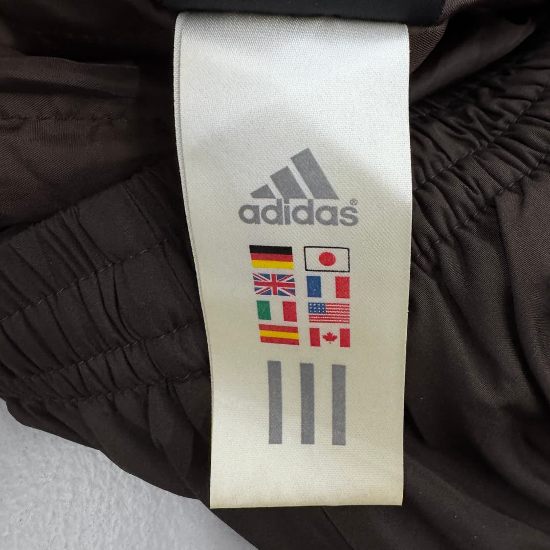 아디다스 00s 초코브라운 삼선 올드스쿨 와이드 바람막이 트랙팬츠 상품이미지6