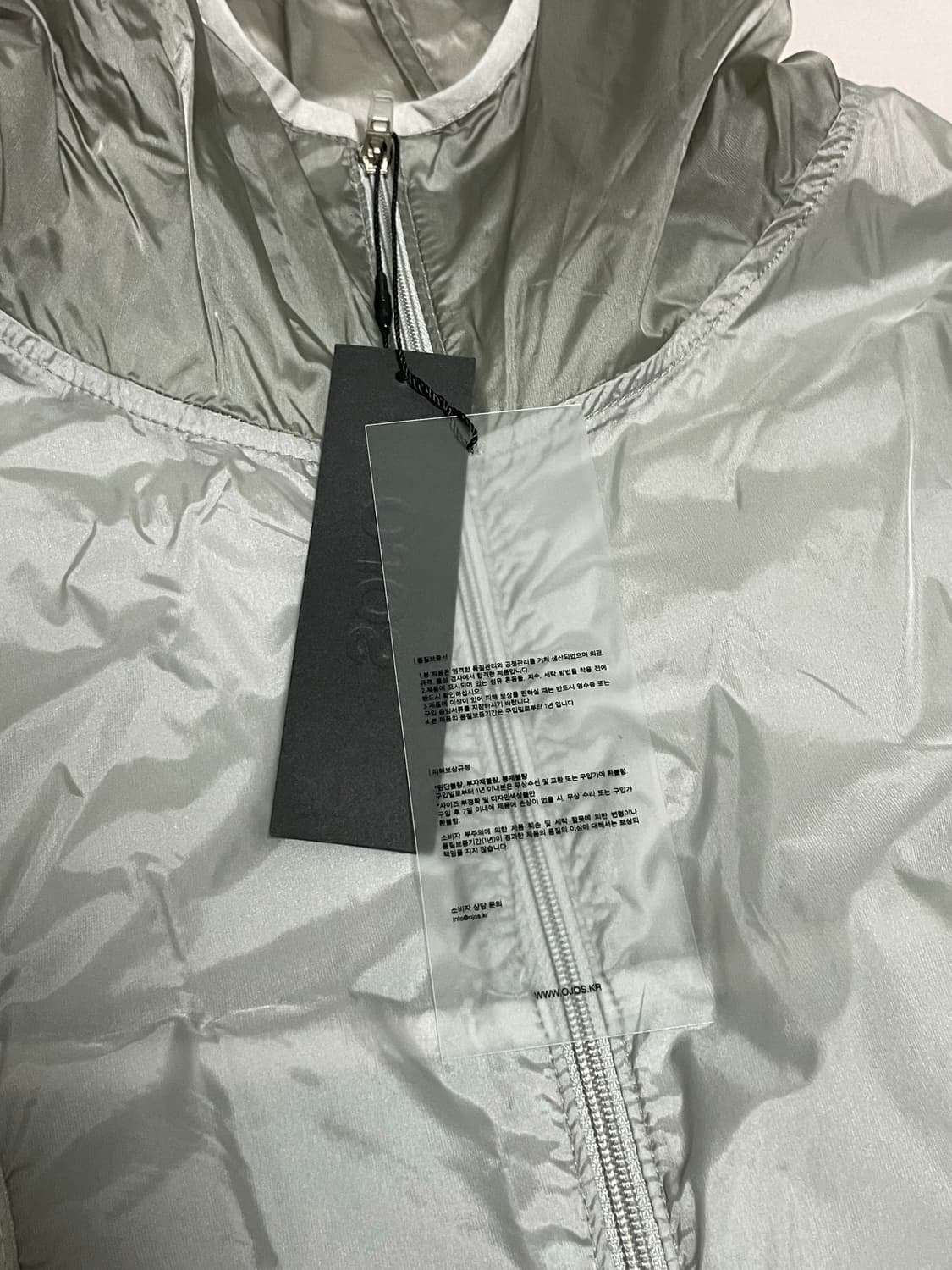 🏷 [새상품] OJOS 오호스 패커블 라이트 윈드브레이커 바람막이 그레 상품이미지5