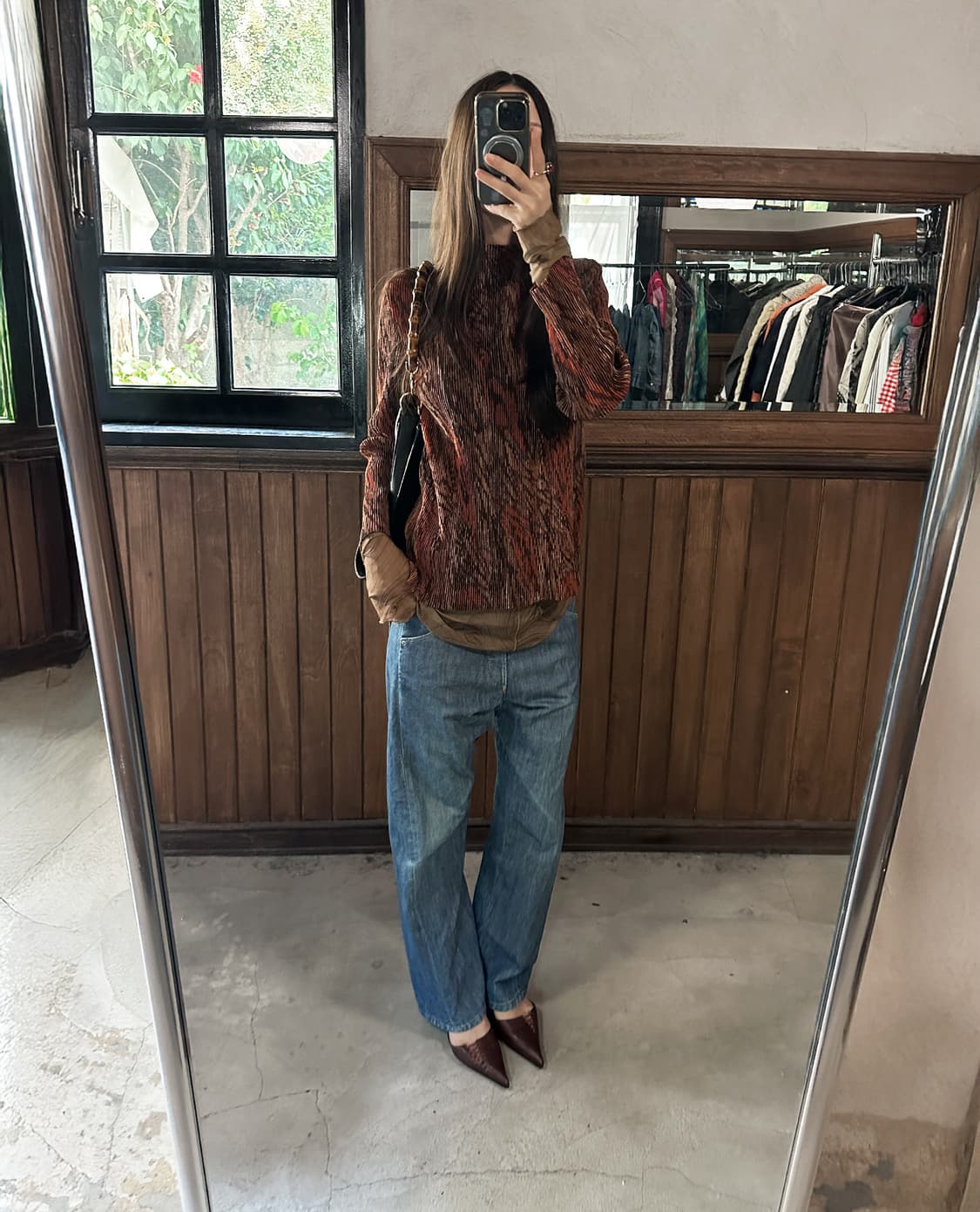 JPV abstract pleated turtleneck 상품이미지3