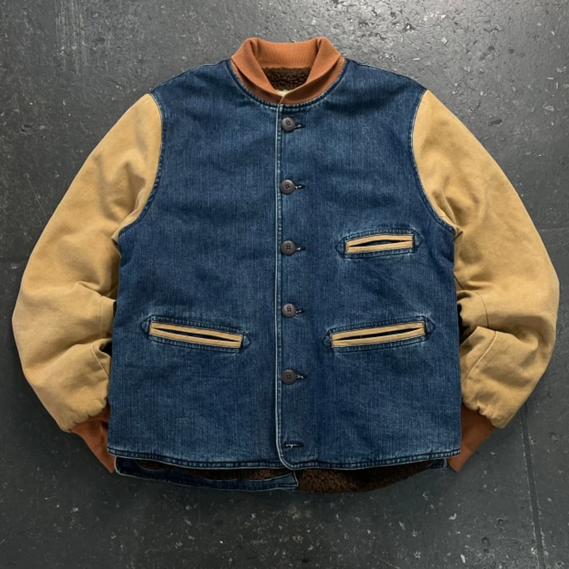 95 구즈베리 레이 스포츠 데님 바시티 자켓  상품이미지1